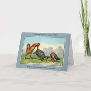 Vintage Viktorianische Weihnachtskarte Feiertagskarte