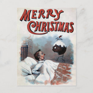 Vintage Viktorianische Weihnachtspostkarte Postkarte