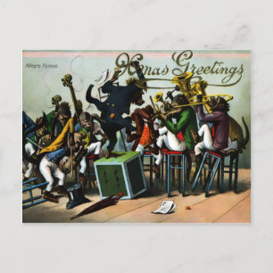 Vintage Viktorianische Weihnachtspostkarte Postkarte