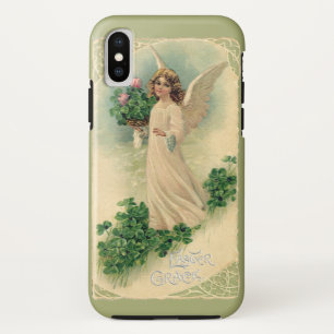 Vintage viktorianischer Osterengel mit Blumen Case-Mate iPhone Hülle