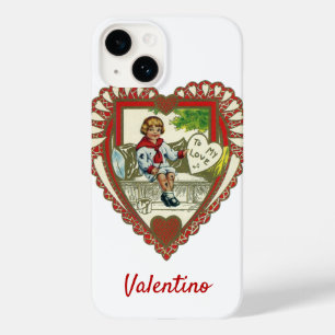 Vintage viktorianischer Valentinstag, Junge im Her Case-Mate iPhone 14 Hülle