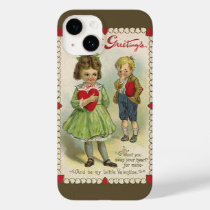 Vintage viktorianischer Valentinstag, schüchterne Case-Mate iPhone 14 Hülle