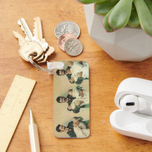 Vintage viktorianischer Vatertag, es sind Drilling Schlüsselanhänger