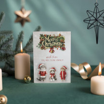 Vintage viktorianischer Weihnachtsmann-Katz Weihna