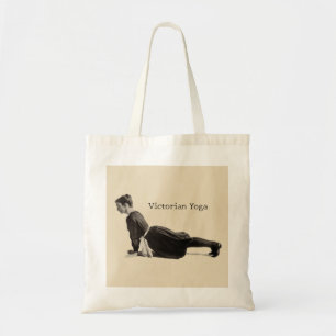 Vintage viktorianischer Yoga-Frau Aufwärts Hund Po Tragetasche