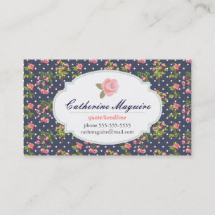 Vintage viktorianisches florales Design für jeden Visitenkarte