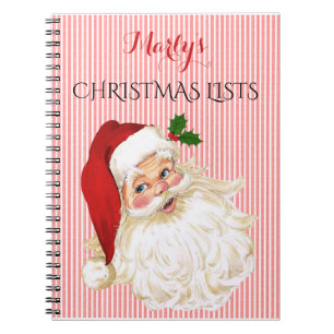 Vintage viktorianisches Weihnachtsmann-To-Do-Gesch Notizblock