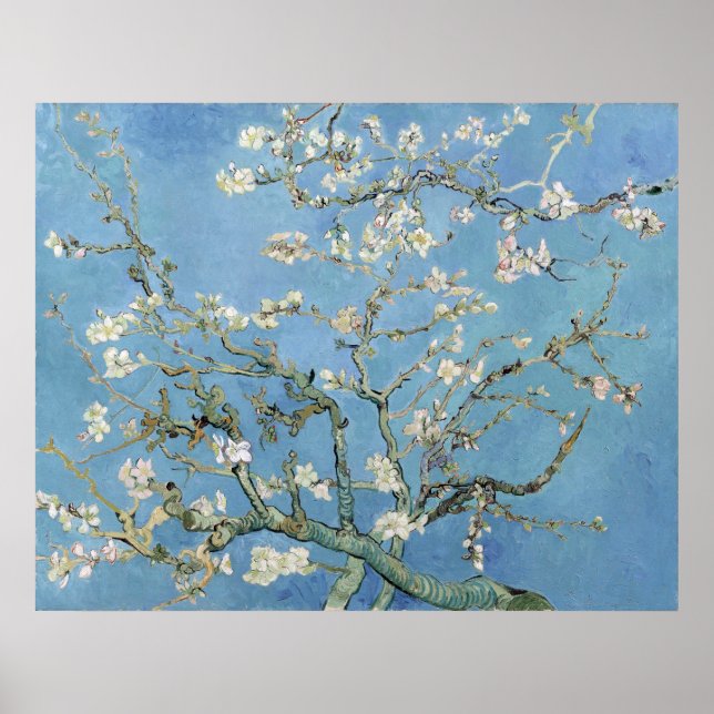 Vintage Vincent Van Gogh Almond Bllossoms Poster (Vorne)