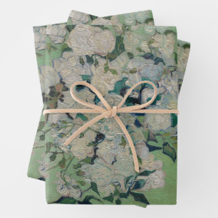 Vintage Vincent Van Gogh Gemälde-Rose Geschenkpapier Set