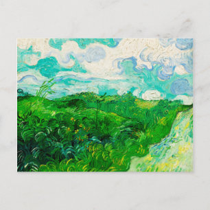 Vintage Vincent Van Gogh Grüne Weizenfelder Postkarte