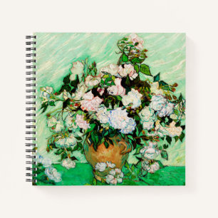 Vintage Vincent Van Gogh Rosen (1890) Notizbuch
