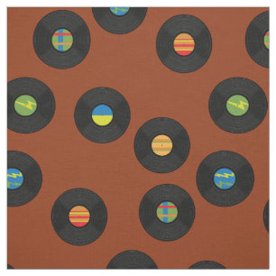 Vintage Vinyl Platten Retro Music Rust Orange Stoff