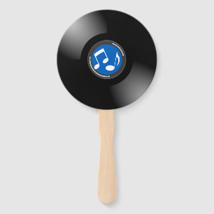Vintage Vinyl Record Alben Design Hand Held Fan Fächer