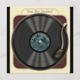 Vintage Vinyl-Record-Party Einladungen