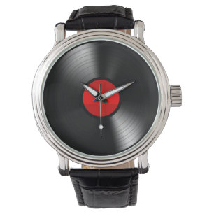 Vintage Vinyl Record Watch Armbanduhr