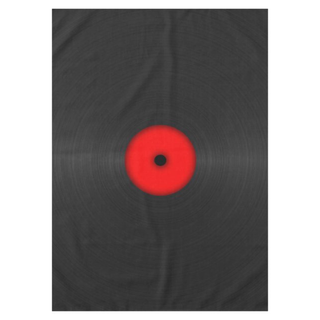 Vintage Vinylaufzeichnung Tischdecke (Vorderseite)