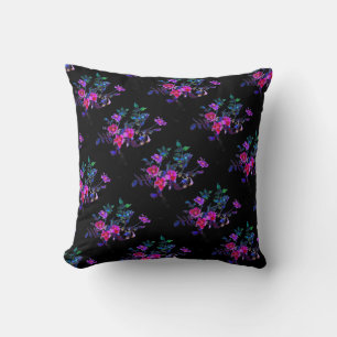 Vintage violette Rose Kissen