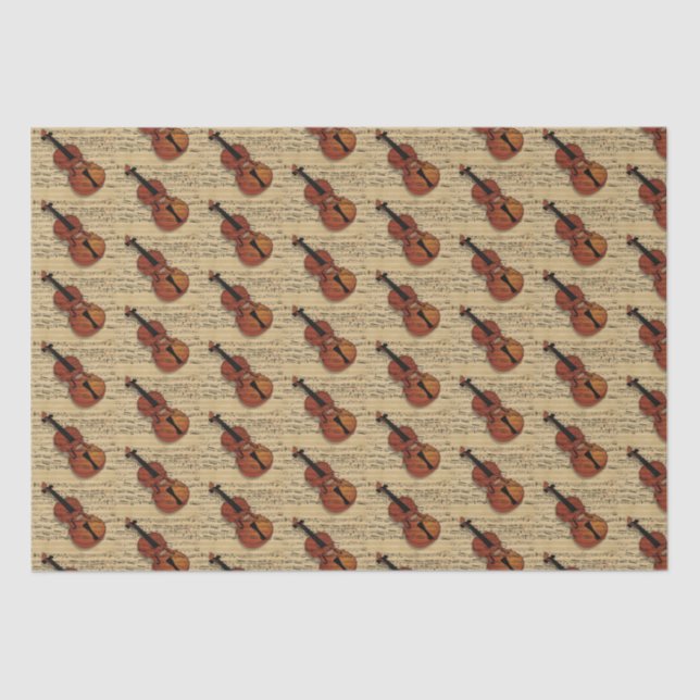 Vintage Violine Seidenpapier (Vorderseite)