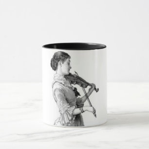 Vintage Violinistin Tasse