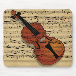 Vintage-Violinmusik Mousepad
