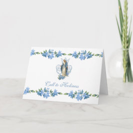 Vintage Virgin Mary Catholic Floral Religious Karte