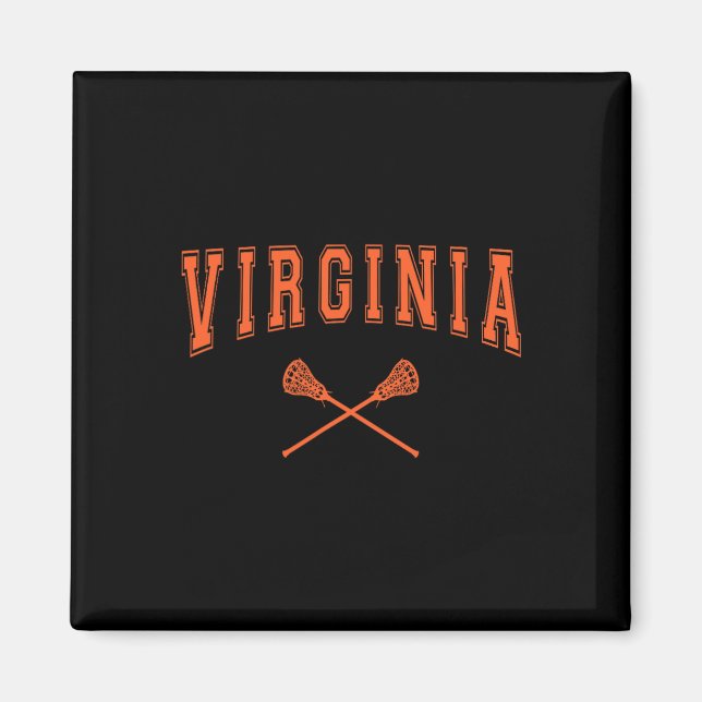Vintage Virginia Lacrosse  Magnet (Vorne)