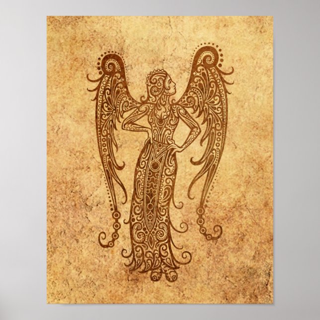 Vintage Virgo Zodiac Poster (Vorne)