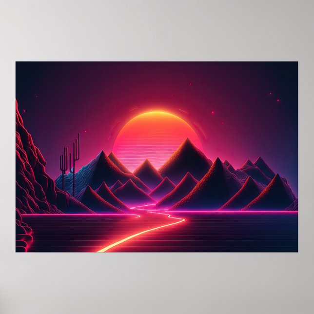 Vintage Visionen: Wiedererregter Retrofuturismus Poster (Vorne)