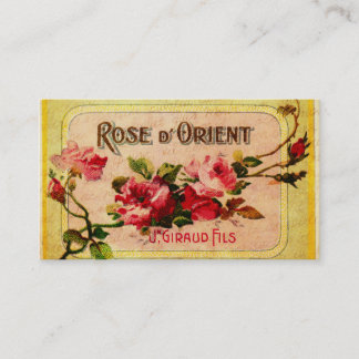Vintage Visitenkarte für französische Rose