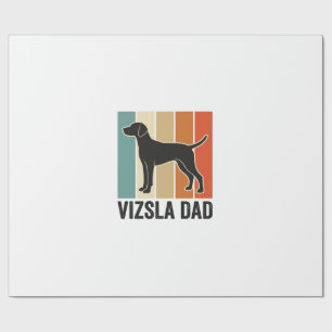Vintage Vizsla Papa Hunde Liebhaber Shirt Design_1 Geschenkpapier