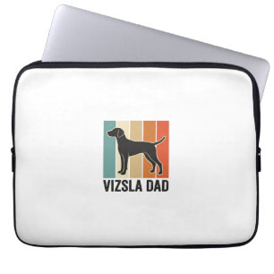 Vintage Vizsla Papa Hunde Liebhaber Shirt Design_1 Laptopschutzhülle