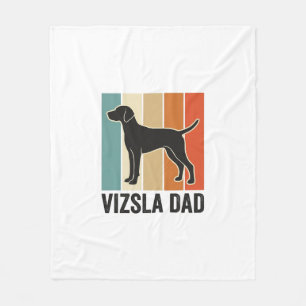 Vintage-Vizsla-Vater-Hunde-Liebhaber-Shirt-Design_ Fleecedecke