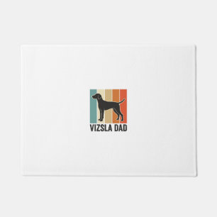 Vintage Vizsla Vater Hundeliebhaber-Shirt-Design_1 Fußmatte