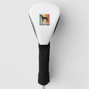Vintage Vizsla Vater Hundeliebhaber-Shirt-Design_1 Golf Headcover