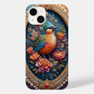 🕊️ Vintage Vogel Blumen Geschenk Case-Mate iPhone 14 Hülle