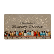 Vintage Vögel Buchzeichen