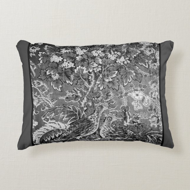 Vintage Vögel Dekokissen (Vorderseite)