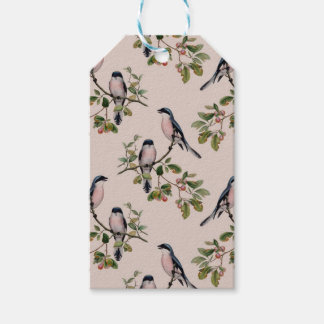 Vintage-Vögel-Druck Geschenkanhänger
