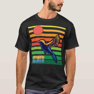Vintage-Vogel-Illustration Kolibri-Kunst T-Shirt