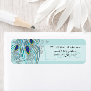 Vintage Vögel Musikalische Liebe Peacock Feather A