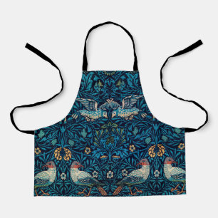 Vintage Vogel William Morris Blumenkunst  Schürze