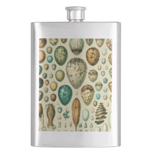 Vintage Vogeleier - Französisches Fischeier Art Flachmann