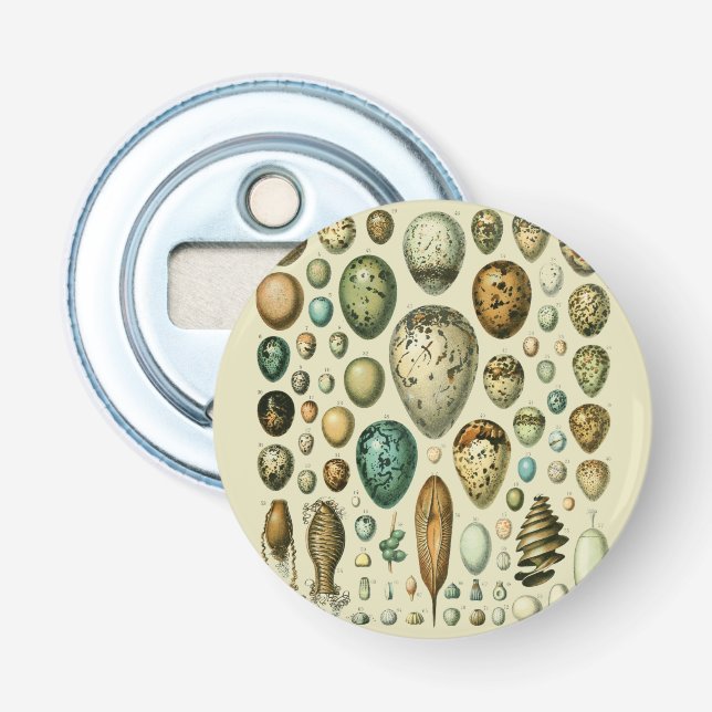 Vintage Vogeleier - Französisches Fischeier Art Flaschenöffner (Vorderseite)