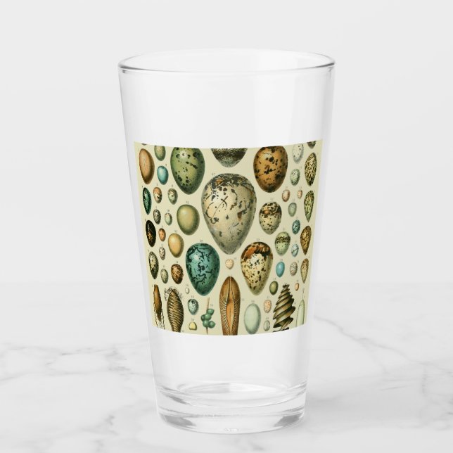 Vintage Vogeleier - Französisches Fischeier Art Glas (Vorderseite)