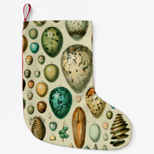 Vintage Vogeleier - Französisches Fischeier Art Kleiner Weihnachtsstrumpf