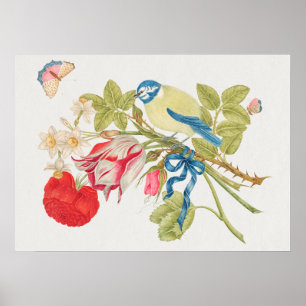 Vintage-Vogelillustration Poster