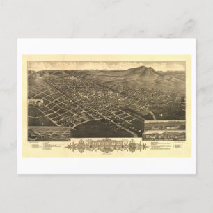 Vintage-Vogelperspektive von Helena, Montana Postkarte