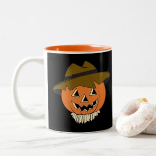Vintage-Vogelscheuche-Zweifarben-Kaffeetasse Zweifarbige Tasse