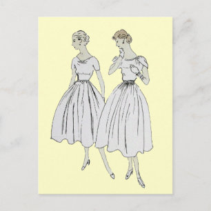 Vintage Vogue Postkarte