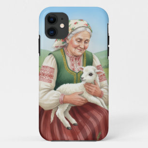 Vintage-Volkskunst-Oma-Lamm-Handyhülle Case-Mate iPhone Hülle